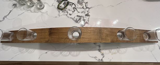 Wine Stave Candle Holder..$15