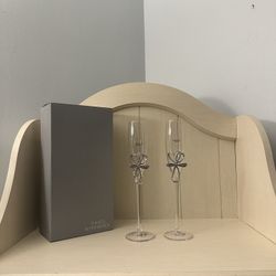 Champagne 🥂 Flute Set 💕 New In Box 