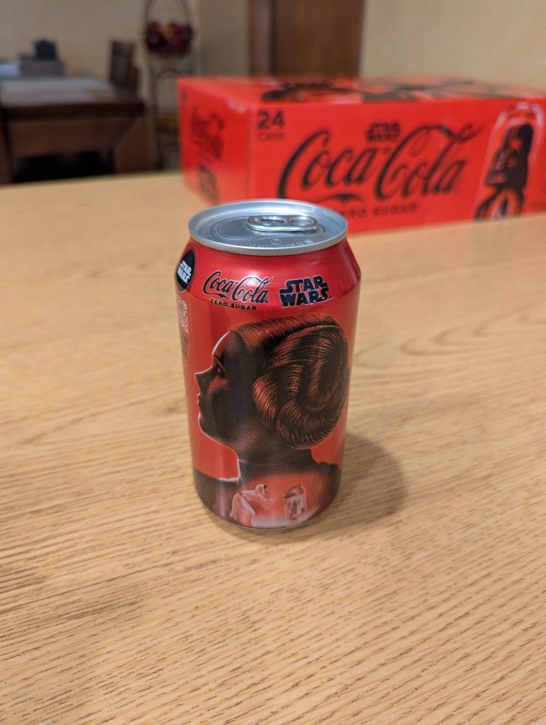 Star Wars Coca Cola Coke Can Leia