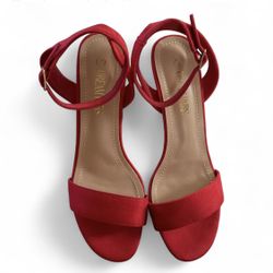 Dream Pairs red suede sandals size 7 NEW NEVER WORN #glamour