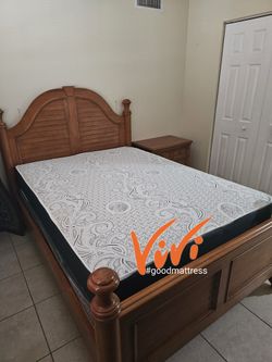 QUEEN MATTRESS WITH BOX SPRING 2PC. BED FRAME ISN'T AVAILABLE