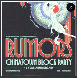 Guy Gerber x Rumors Chinatown Block party