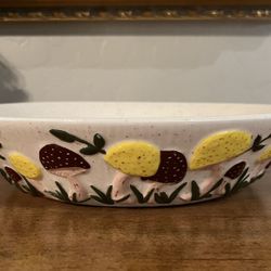 Vintage Mushroom Bowl 10”