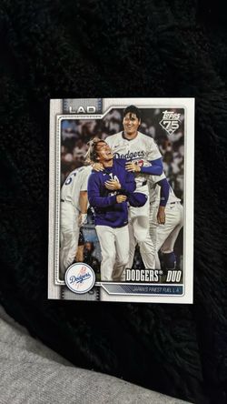 Topps 75 Dodgers Duo Baseball Card