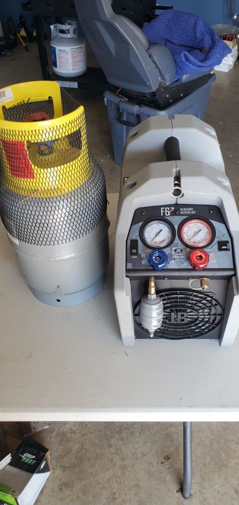 Freon Recovery Machine and Tank