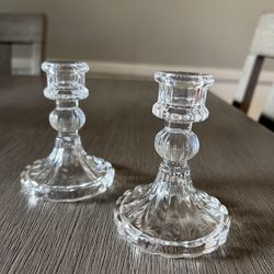 Glass Taper Candle Holders 
