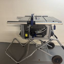 Kobalt 10-in 15 -Amp 120 -Volt Portable Table Saw with Folding Stand