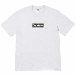 Supreme Box Logo Tee (FW23) Ash Grey Size Large