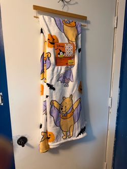 Disney Winnie the Pooh Halloween Plush Throw Blanket