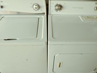 Washer and gas dryer they both work great clean inside and out