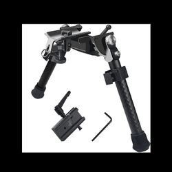UUQ 8”–12” Heavy‑Duty Adjustable Bipod w/ Sling Stud Adapter & Picatinny Rail Adapter