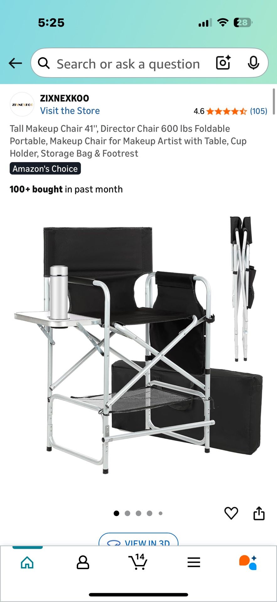 XL Makeup chair/ lounging