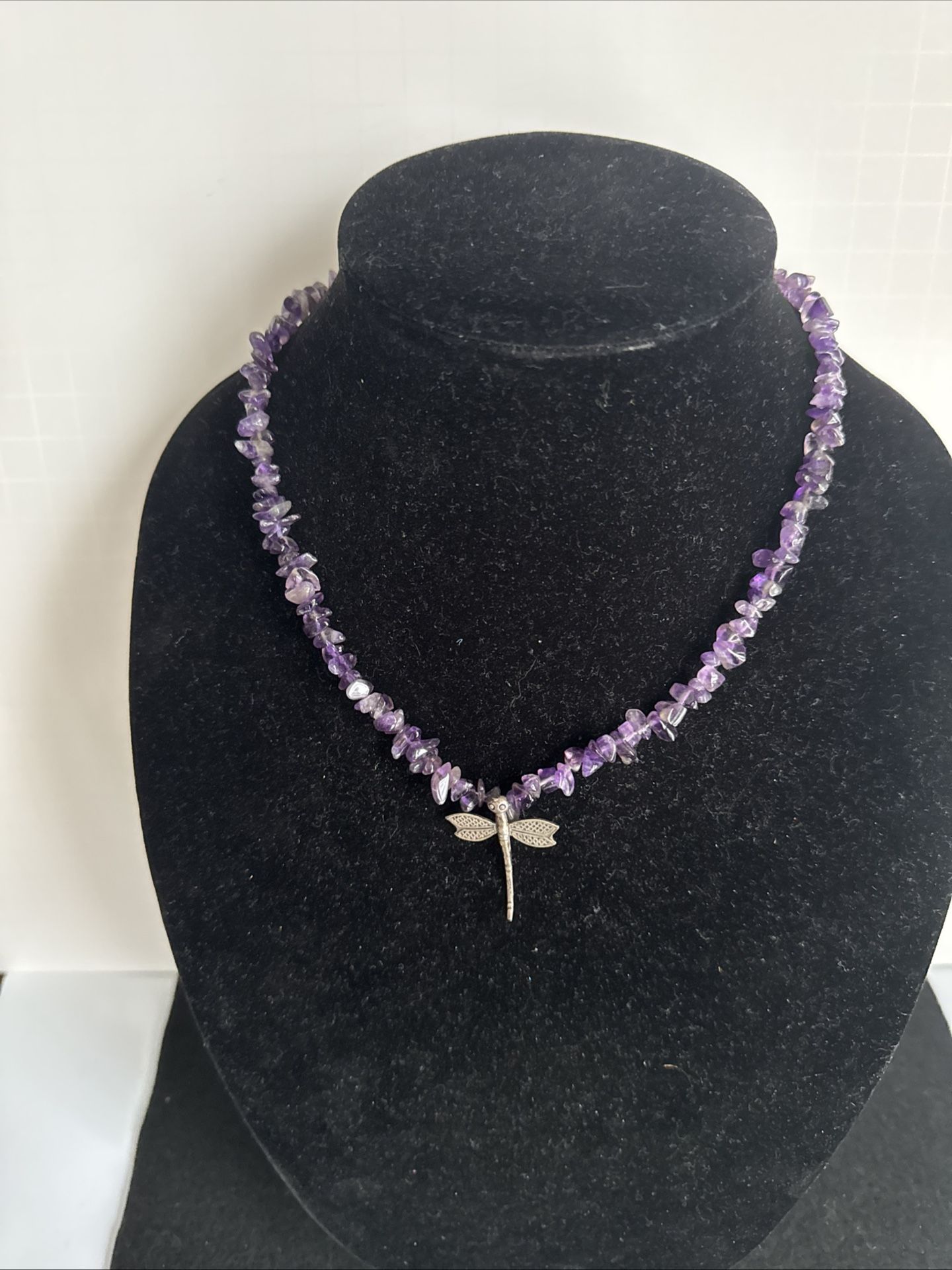 Dragonfly Amethyst Necklace