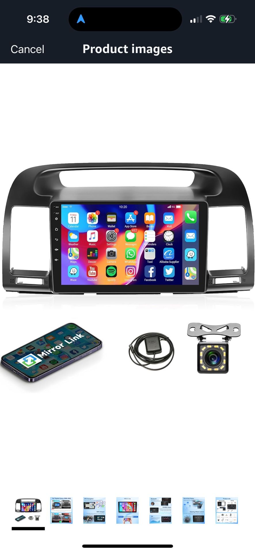 Car Radio for Toyota Camry 2000 2001 2002 2003 2004 2005 2006, Rimoody Car Stereo with Android 13 GP