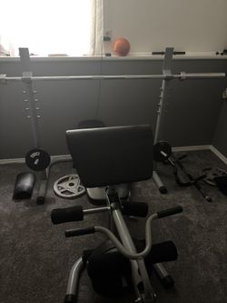 Bench set with additional weights