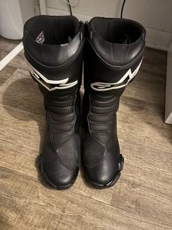 Alpinestars Black Motorcycle Riding Boots