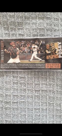Buster Posey Rookie of the Year pin Stadium promotion