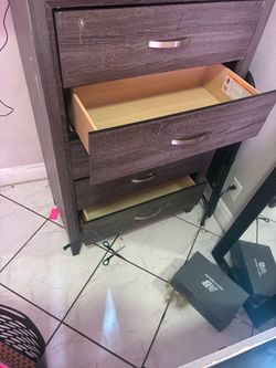 3-Drawer Dresser in Gray Wood Finish