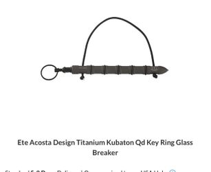 Tactical Tatinium Kubotan Key Chain