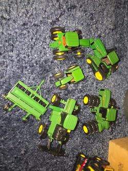Vintage John Deere toy equipment