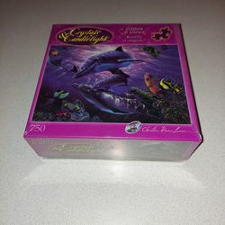 RARE 2005 CRYSTALS & CANDLELIGHT 750 PIECE A PERFECT WORLD JIGSAW PUZZLE FACTORY SEALED 