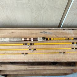 Vintage Eagle claw dc 100 fishing pole rod line size 7 usa