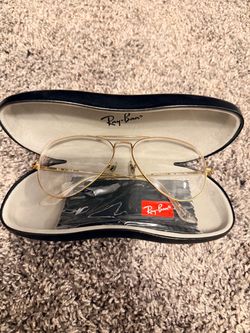 Ray-Ban Aviator Metal II Clear Lens Glasses