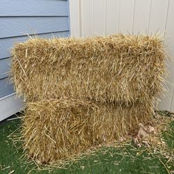 TWO FREE BALES OF STRAW