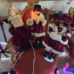 3 Vintage Animated Christmas Decoration