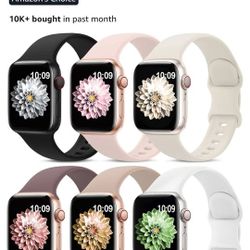 6 Watch Bands/ Compatible With Apple Watch 