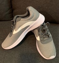 Nike Gray and White Running Sneakers