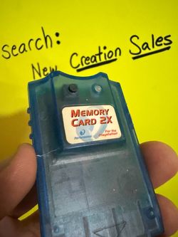 Performance MEMORY CARD 2X Sony PlayStation 1 PS1 PSOne PSX Translucent Blue 2MB 30 Blocks Game Save Data Storage Retro Console Gaming Accessory