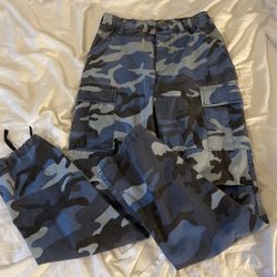 blue camo pants 