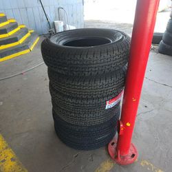 ST 185/80/13 Trailer Tires New Set 6 Ply