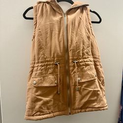 Size large fur lined vest