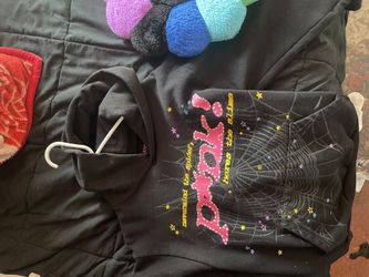 Sp5der Black Hoodie 