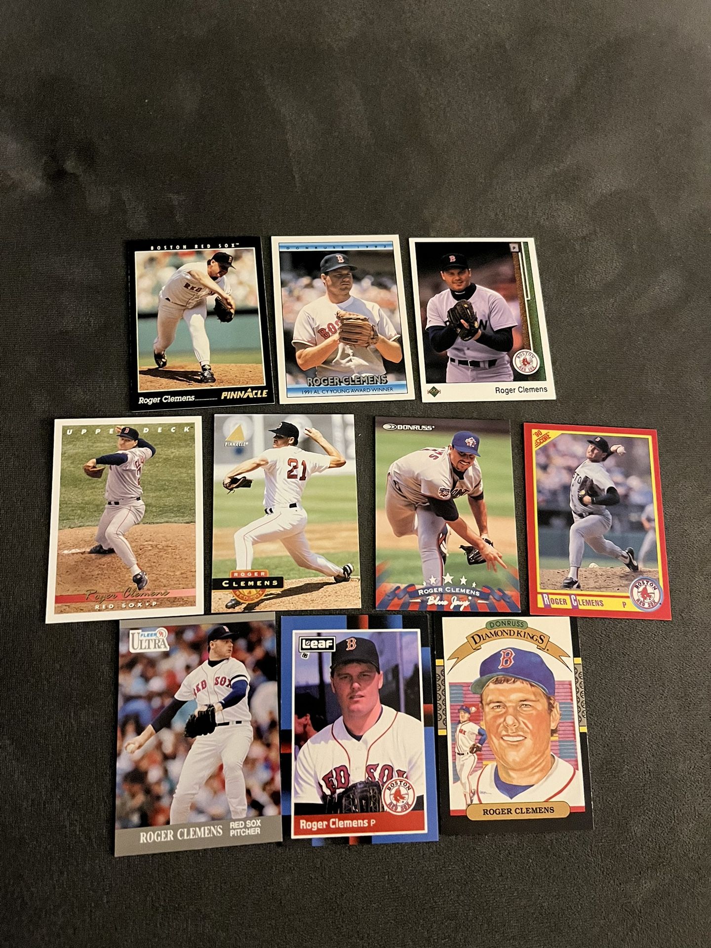Lot Of 10 Roger Clemens Baseball Cards