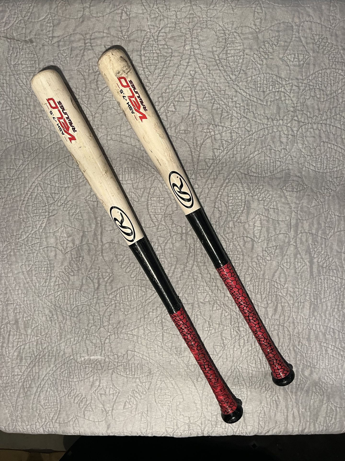 2 Rawlings Velo Wooden Bats - Y62VG (-7.5)