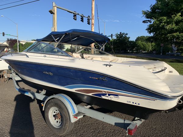 1996 searay open bow sky/crusier