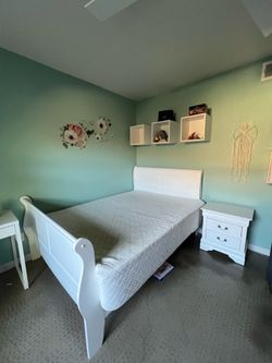 Bed Frame, Nightstand, & Dresser