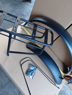 Fat tire rack and fenders new