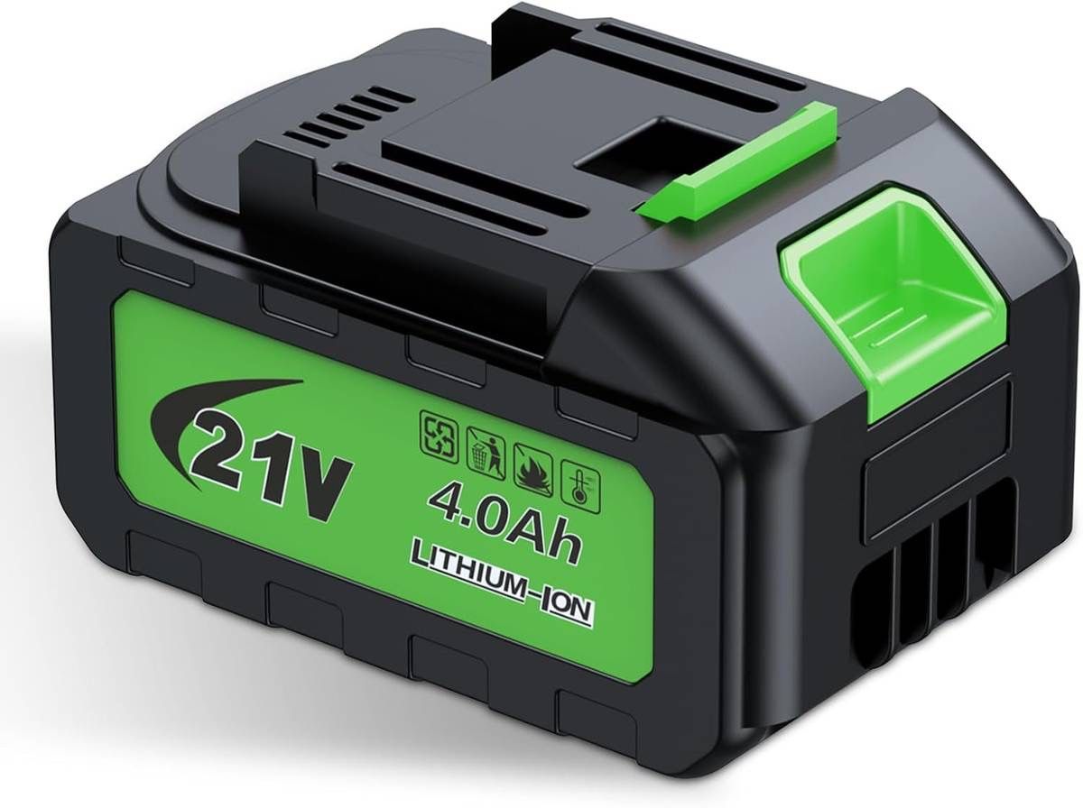 new 21V MAX - 4.0Ah Lithium - Lon Battery, Extended Runtime, LED Charge Indicator, Compatible with Tools, Outdoor Equipment About this item Battery
