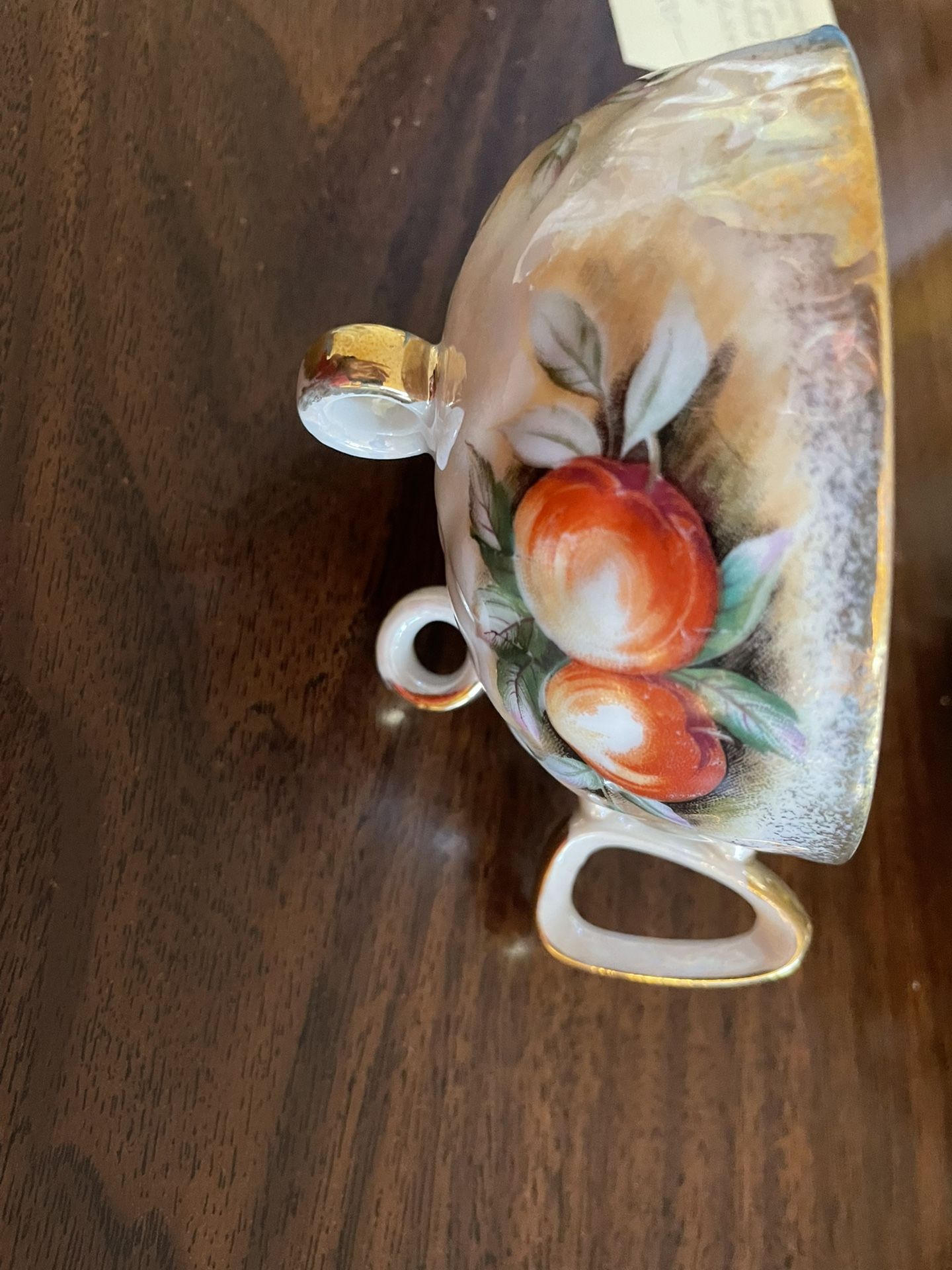 Antique Lusterware Tea Cup & Saucer
