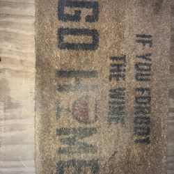 29” Funny Wine Themed Doormat 