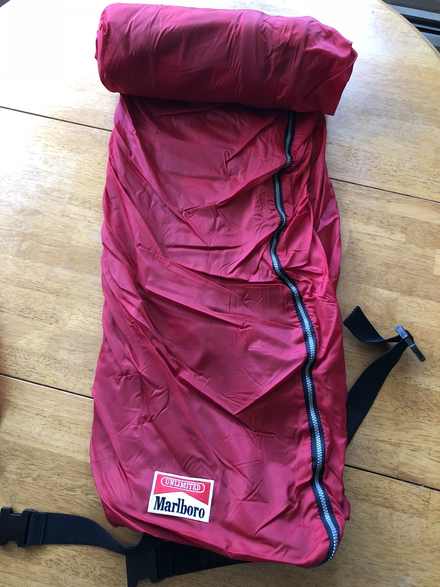 Marlboro sleeping bag with case never used