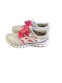 Nike Women’s Livestrong Nike Free Running Shoes Gray Pink 442164-001 Size 8.5