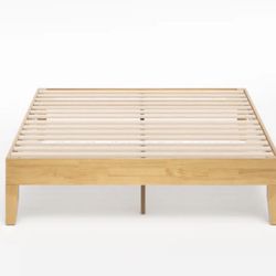 Zinus Moiz Deluxe Full Size 14” Wood Platform Bed Frame - Brand New in Box 
