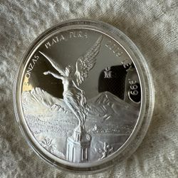 2009 5 Oz Silver Livertad Proof Plata Pura Uncirculated 