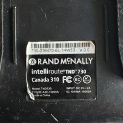 Rand McNally TND 730 Truck GPS (Untested / As Is)