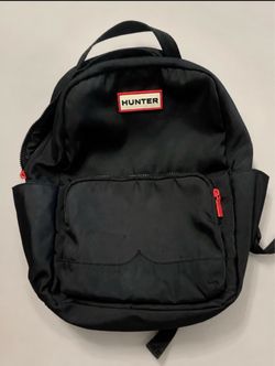 Hunter Black Nylon Backpack $50